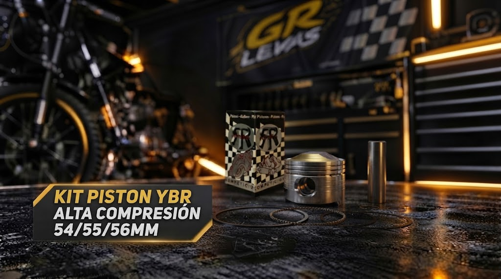 KIT PISTON YBR ALTA COMPRESIÓN 54/55/56MM